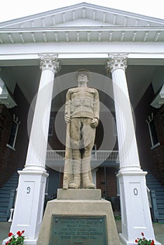 Statue in front of Petersburg Courthouse on US Route 55, Petersburg, VA