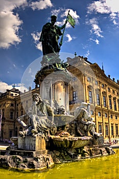 Statue in front of the Wurzburg palace