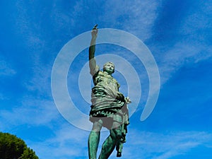 Statue of Gaius Julius Caesar in Naples, Italy