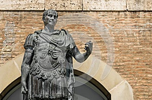 Statue of Gaius Julius Caesar in Rimini, Italy