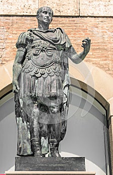 Statue of Gaius Julius Caesar in Rimini, Italy