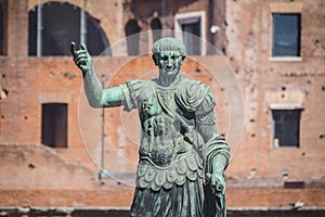 Statue of Gaius Julius Caesar in Roma, Italy