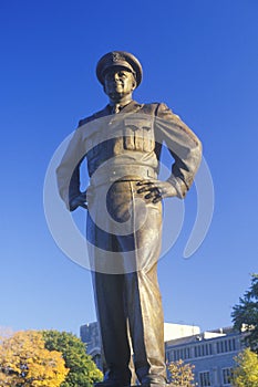 Statue of General Dwight D. Eisenhower, US Military Academy, West Point, New York in Autumn photo