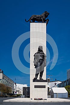 Statue of General Millan Rastislav Stefanik in bratislava