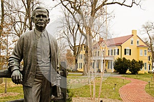 Statue of George Catlett Marshall, Jr. - The Marshall House, Leesburg, Virginia, USA