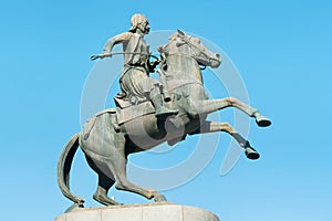 The statue of Georgios Karaiskakis in Athens, Greece