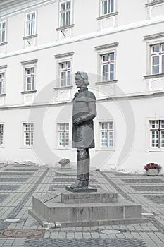 The statue of Gheorghe Lazar in Sibiu.