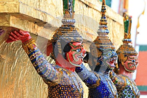 Statue Giant at Wat Phra Kaew in Bangkok