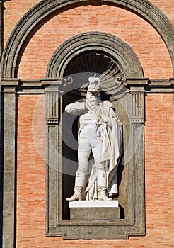 Statue of Gioacchino Murat in Palazzo Reale di Napoli. Campania, Italy. photo