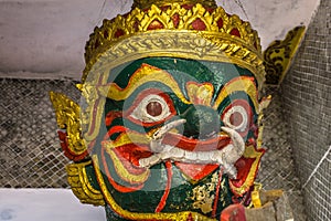 Statue of a god in wat pra that Doi Suthep