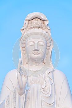 The statue of the goddess Guanyin