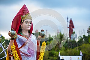 Statue of  Goddess Laxmi.