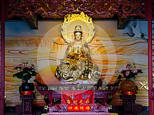 Statue of the Goddess of Mercy / Kwan Yin / Kuan Yin in a Taoist temple in Hainan, China