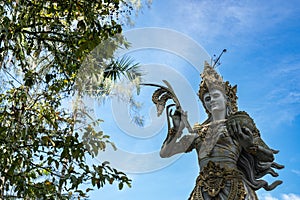 Statue of Goddess Shridevi at Taman Ayun Temple, Bali, Indonesia