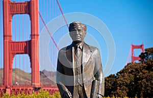 Statue at Golden Gate Bridge