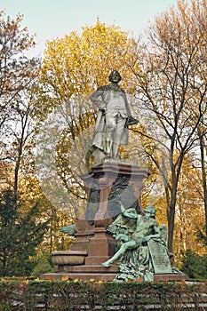 Statue of Gotthold Ephraim Lessing at Berlin, Germany