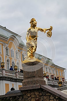 Statue of Grand Cascade, Grand Peterhof Palace