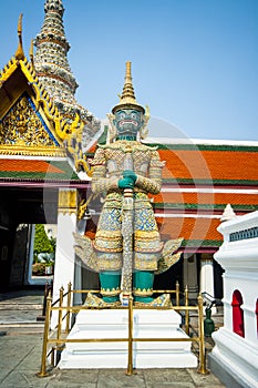 A statue at the Grand Palace, Bangkok