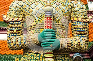 A statue at the Grand Palace, Bangkok