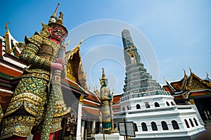 A statue at the Grand Palace, Bangkok