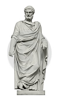 Statue of great ancient Greek philosopher Plato