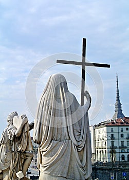 Statue of the great mother to Turin