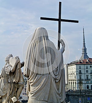 Statue of the great mother to Turin