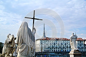 Statue of the great mother to Turin