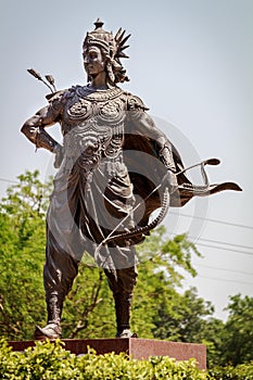 Statue of great warrior Arjuna photo