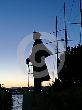 Statue of Greek Admiral