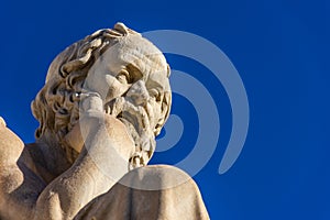 Statue of the Greek philosopher Socrates photo