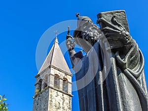 Statue of Grgur Ninski in Split, Croatia