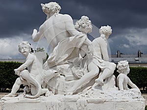 Statue group La Loire et le Loiret photo