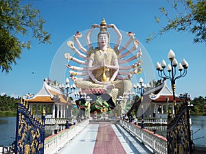 Statue of Guanyin Ko Samui December 2015 Thailand