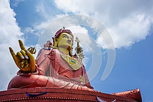 A statue of Guru Rinpoche. Indian Himalayas