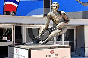 Statue of Guy Lafleur in Montreal, Canada