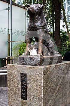 Statue of Hachiko in Tokyo, a symbol of loyalty