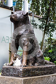 Statue of Hachiko in Tokyo, a symbol of loyalty