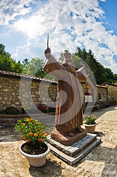 Statue of Hadzi Milentije, uprising leader against Ottoman empire