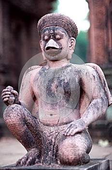 Statue of Hanuman in Banteay Srey Temple, Cambodia