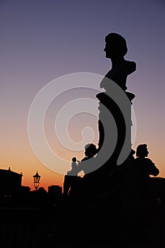 Statue Head of Ernst Rietschel in Dresden