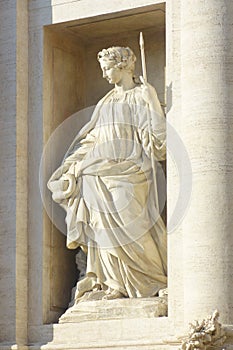 Statue of Health Trevi Fountain Rome