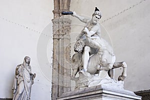 Statue of Hercules, Loggia dei Lanzi, Florence, Italy