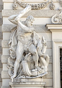 Statue of Hercules slaying the Lernaean Hydra, Hofburg Palace, Vienna, Austria