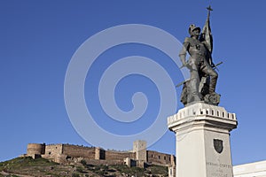 Statue of Hernan Cortes, Medellin, Spain