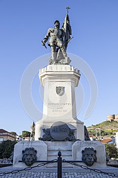 Statue of Hernan Cortes, Medellin, Spain