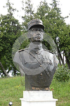 Statue of an hero in Marasesti, memorial from the WWI