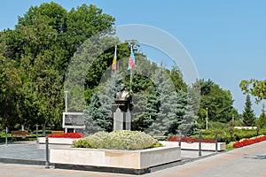 The statue of Heydar Aliyev