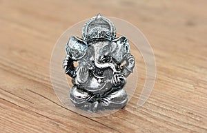 Statue of Hindu elephant Ganesha Golden