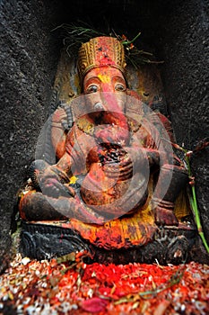 Statue of hindu elephant God Lord Ganesha